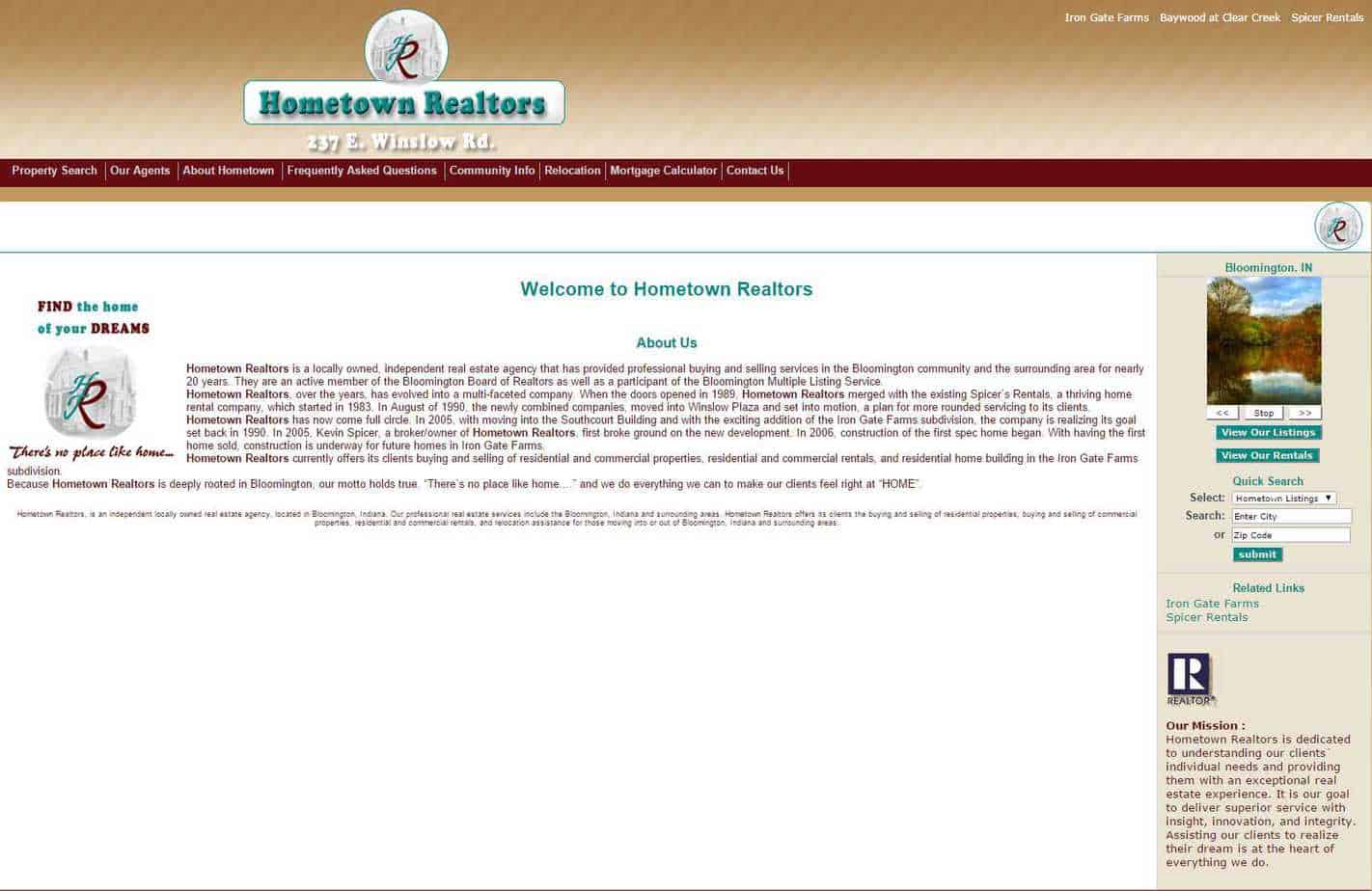 hometown realtors previous website