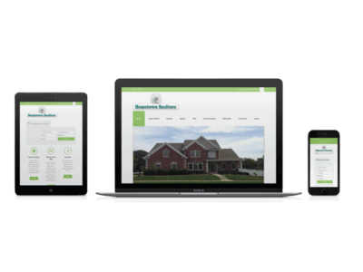 mockup of hometown realtors new website designed by indiana web solutions